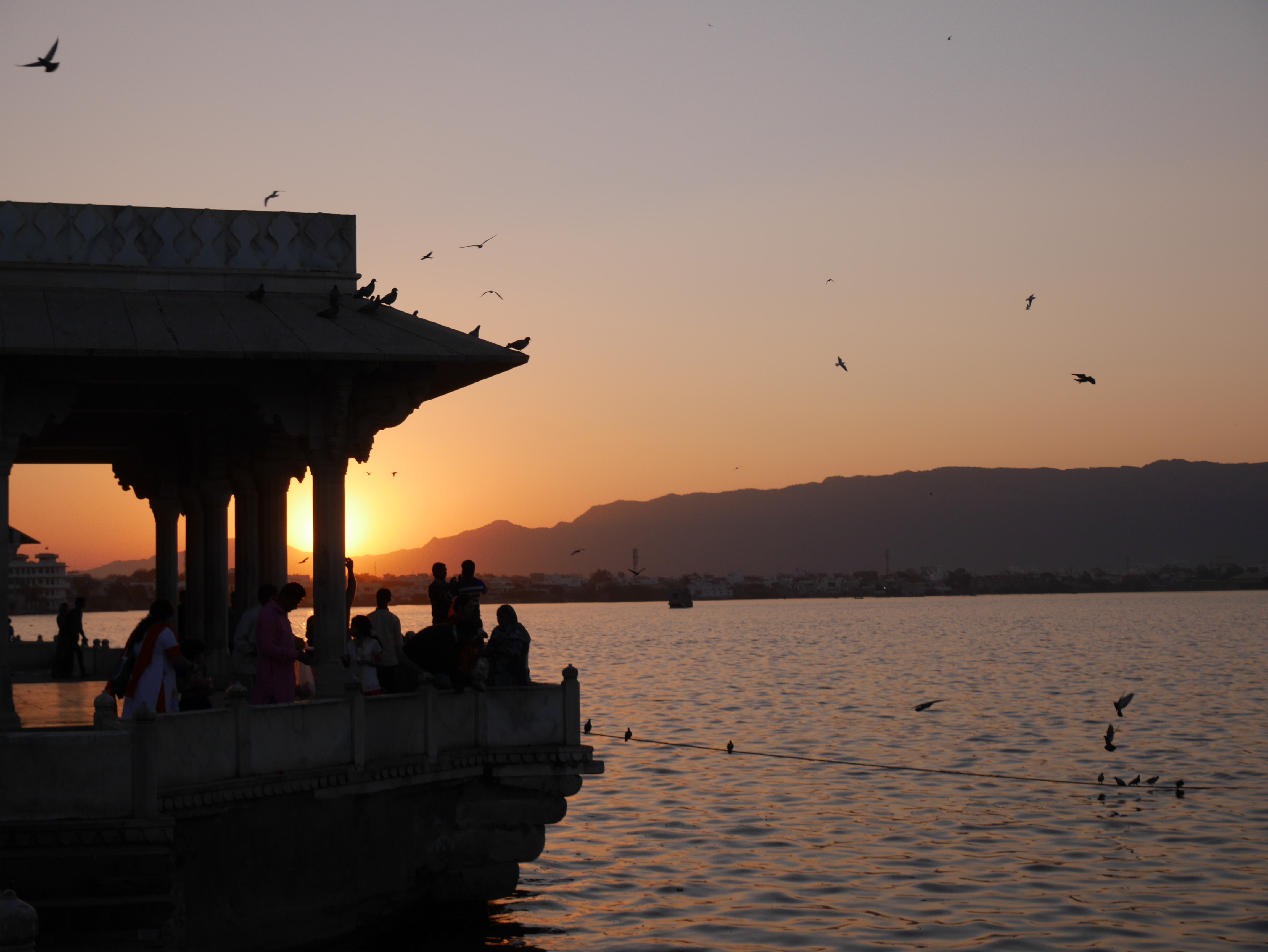 Sunset at Ana Sagar Lake